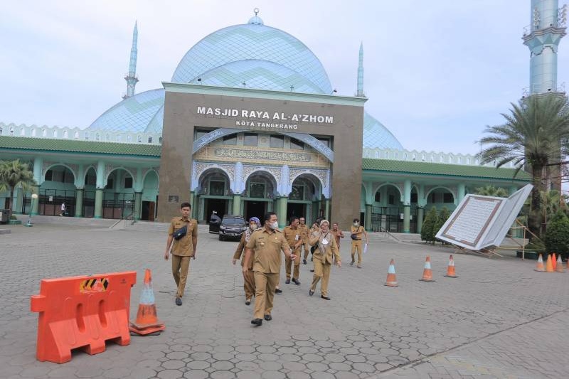Dijadikan Pusat Wisata Religi, Masjid Raya Al Azhom Kota Tangerang Terus Ditata