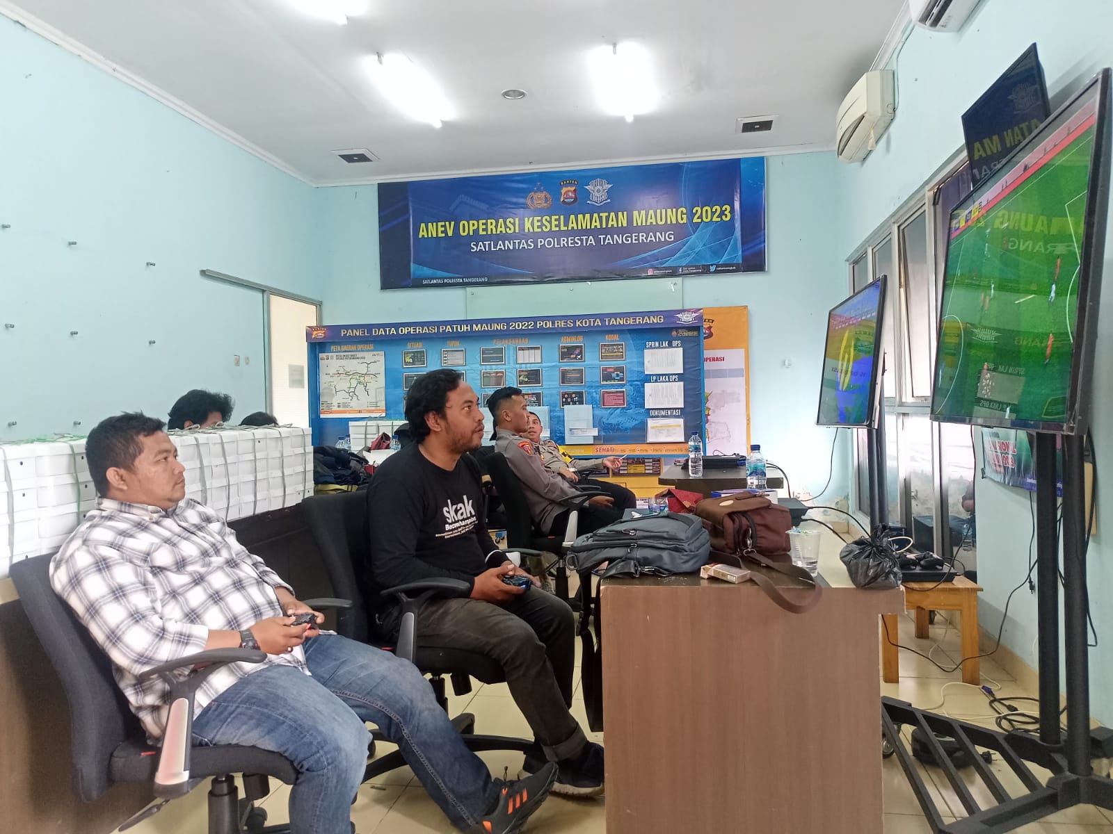 Pererat Silaturahmi, Polresta Bersama Wartawan Kabupaten Tangerang Adakan Lomba Game PS 4